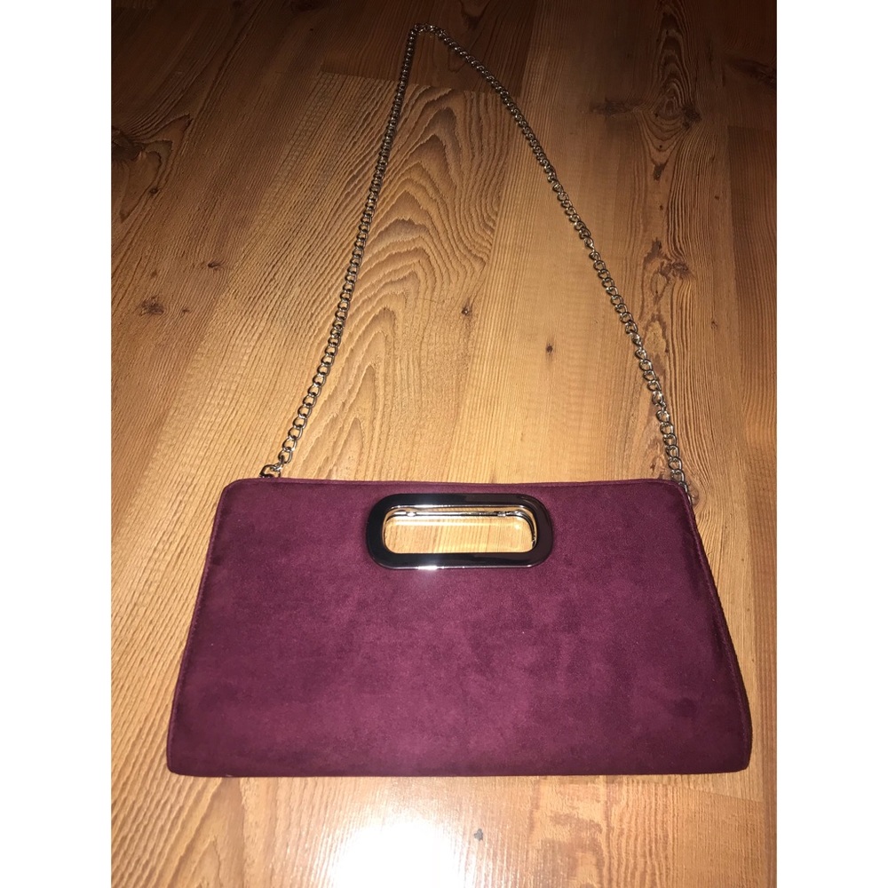 BURGUNDY CLUTCH / MINI PURSE VELVET